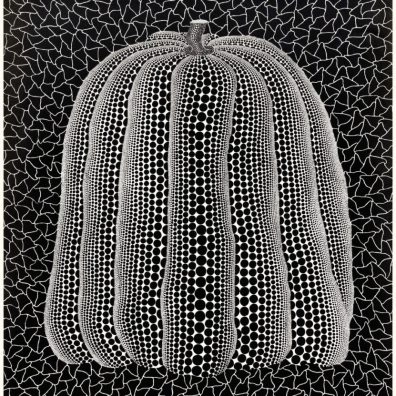 Yayoi Kusama's pumpkin artwork featured at Moco Museum Barcelona.