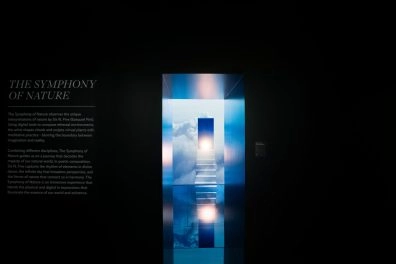 Ingresso a The Symphony of Nature di Six N. Five, mostra digitale al Moco Museum Amsterdam.