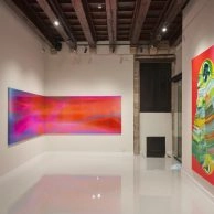 Room with Yago Hortal artwork at Moco Museum Barcelona. Room with Yago Hortal artwork at Moco Museum Barcelona.