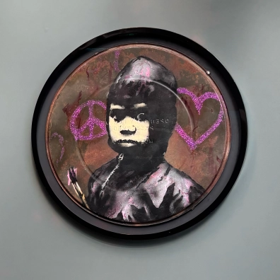 Banksy, Peace & Love Glitter - San Francisco