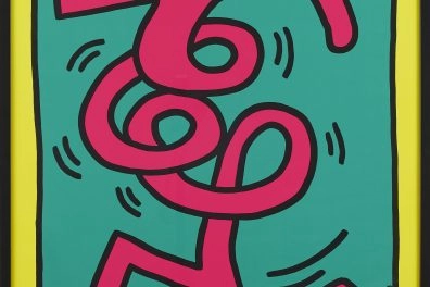 © Keith Haring Foundation. On loan from Simply Haring Collection and Alessandro C. Della Morte.