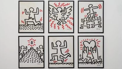 © Keith Haring Foundation. On loan from Simply Haring Collection and Alessandro C. Della Morte.