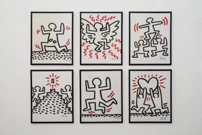 © Keith Haring Foundation. On loan from Simply Haring Collection and Alessandro C. Della Morte.